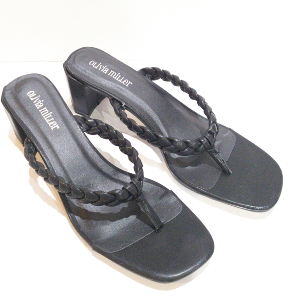 Olivia Miller Sandbanks Braided Thong Sandals -10 - Picture 5 of 5